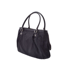 Gucci GG black handbag leather Sukey canvas